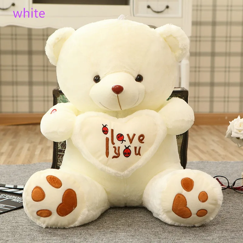 90cm Plush Love White Teddy Bear Soft Toys Doll gift for girlfriend